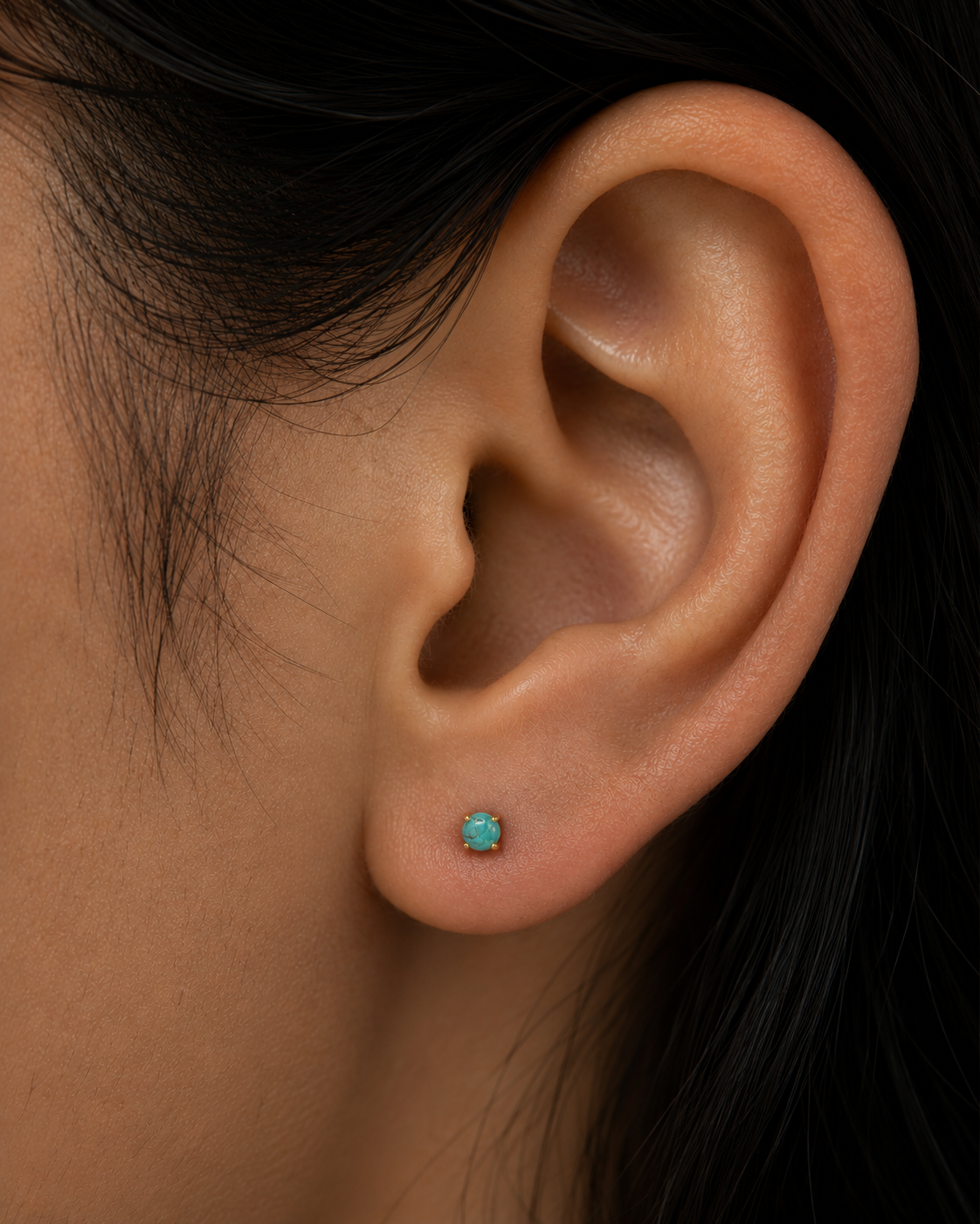 Turquoise Crystal Drop