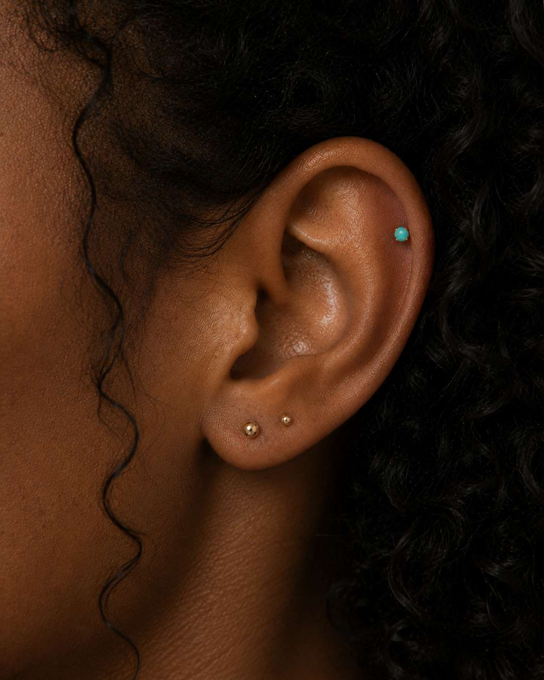 Turquoise Crystal Drop